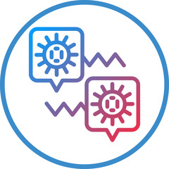 Vector Design Bioethics Debate Icon Style