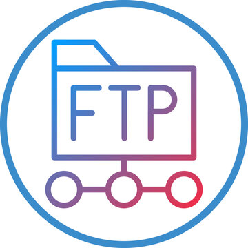 Vector Design Ftp Protocol Icon Style