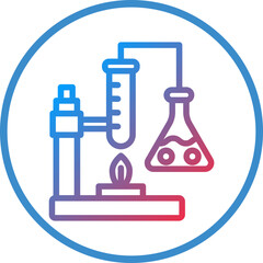 Vector Design Chemistry Experiment Icon Style