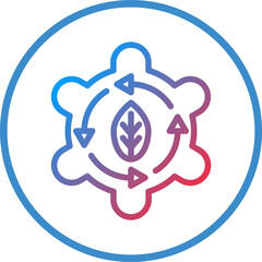 Vector Design Ecological Integration Icon Style