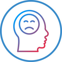 Vector Design Depression Icon Style