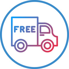 Vector Design Free Shipping Icon Style