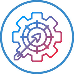 Vector Design Goals Management Icon Style