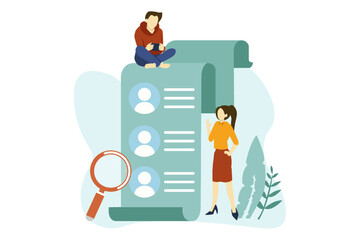 Business Marketing Flat Design Illustration