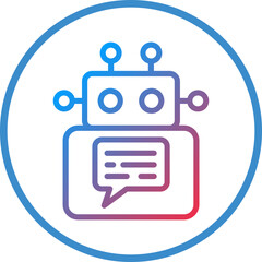 Vector Design Chatbot Icon Style