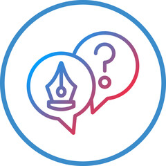 Vector Design Help Icon Style