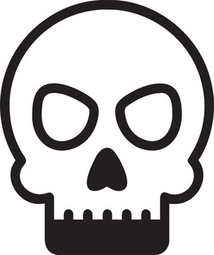 simply scull icon, pictogram