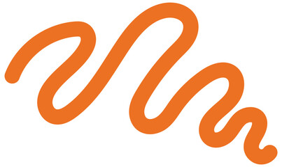 Wavy Squiggle Element. Squiggle doodle
