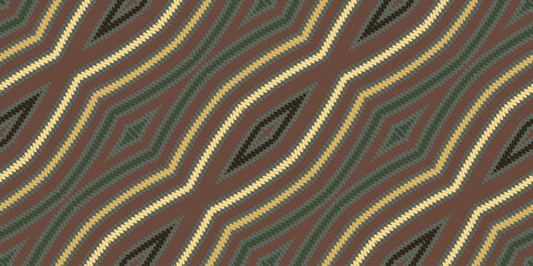 intricate geometric ethnic oriental ikat seamless pattern traditional textile design vector illustration