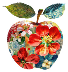PNG Flower Collage apple pattern flower plant