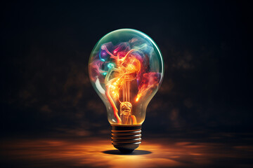 
Lightbulb - New idea and creativity concept. Generative Ai.
- 788014986