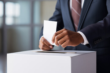 
Generative AI of putting a vote in a ballot. - 788015751
