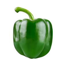 Fresh green pepper vegetable isolated. PNG. - 788016954