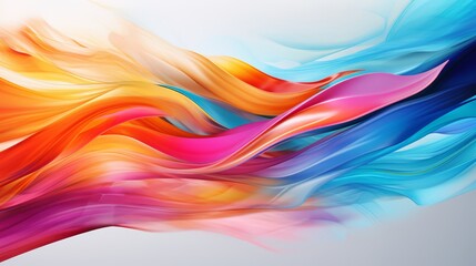 Obraz premium High-speed abstract motion blur in a spectrum of bright colors, conveying energy