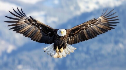 Bird Wings: A photo of a majestic eagle soaring in the sky