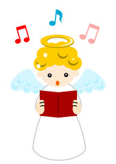 聖歌を歌う天使