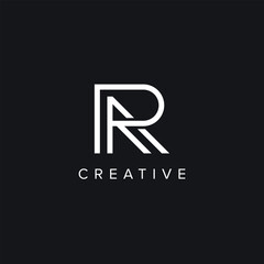 Alphabet Letters RA AR Creative Luxury Logo Initial Based Monogram Icon Vector Element.