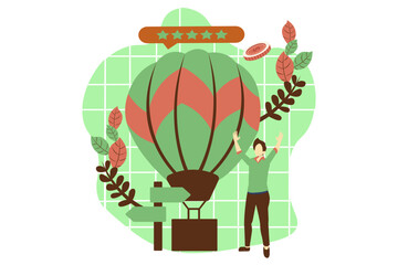 Travel Kit Flat Design Illustration