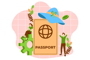 Travel Kit Flat Design Illustration