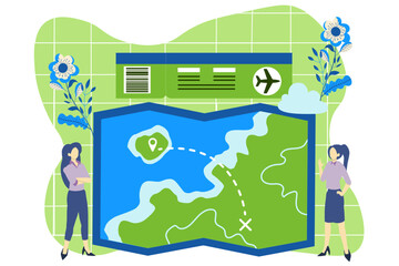 Travel Kit Flat Design Illustration