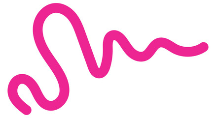 Wavy Squiggle Element. Squiggle doodle
