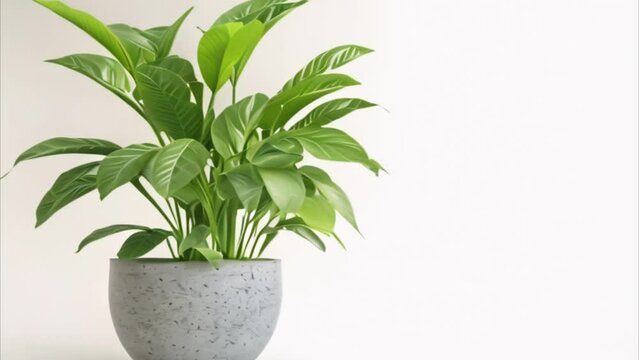video tropical plant in pot