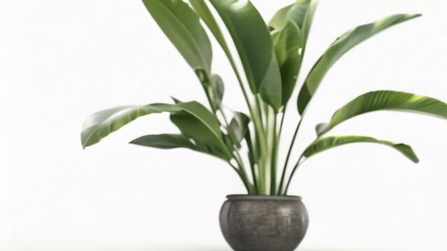 video tropical plant in pot
