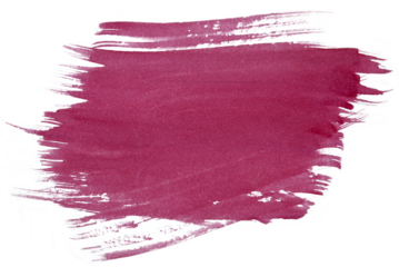 Cherry brush stroke paint watercolor isolated on a transparent background. Color bubble.