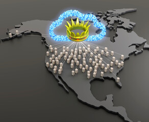 USA data sovereignty, conceptual illustration