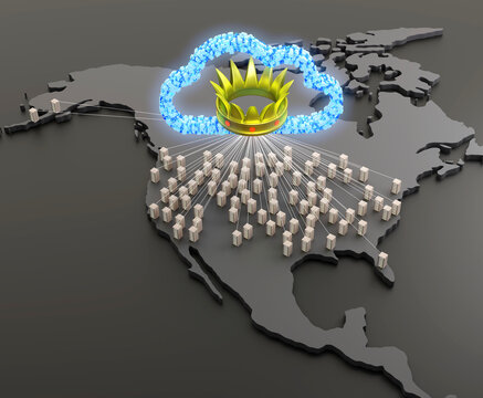 USA data sovereignty, conceptual illustration