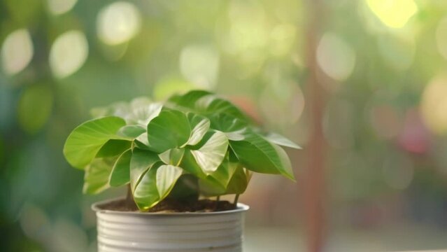 video Peperomia watermelon in pot