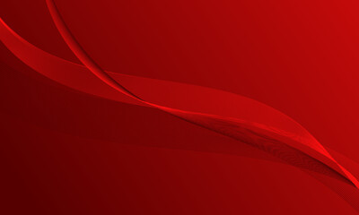 red smooth business lines wave curves with gradient abstract background