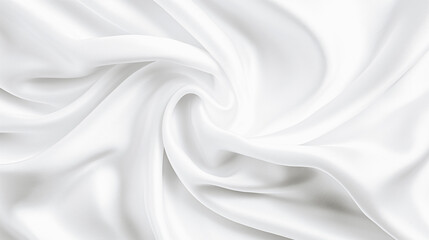 A white fabric with a pattern of a spiral