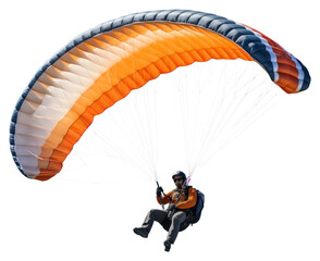 Obraz premium PNG Sportsman flying paragliding recreation adventure