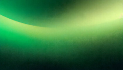 Green gradient background grainy glowing light and dark backdrop noise texture effect banner. Generative AI.
