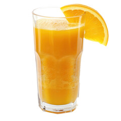 orange juice drink isolate on transparency background PNG