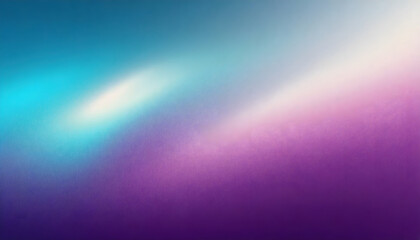 Purple white blue grainy color gradient background glowing noise texture cover header poster. Generative AI.