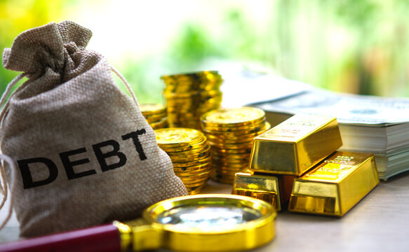 The national debt is the total amount of money owed by a government, resulting from borrowing to cover budget deficits.