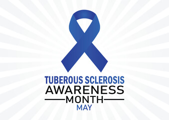 Tuberous Sclerosis awareness Month. May. Health concept. Template for background, banner, card, poster with text inscription. - obrazy, fototapety, plakaty