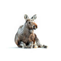 Kangaroo Sitting on Ground With Mouth Open. Generative AI