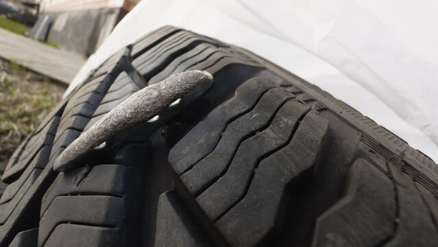 Urban Destruction: Flat Tire from Metal Impalement