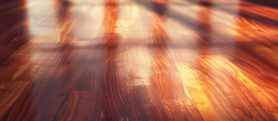 modern wooden floor with sunlight showcasing the natural beauty of this building material concept