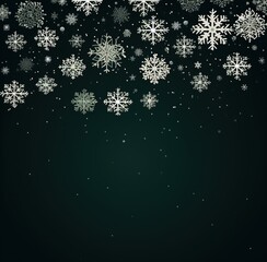 Fototapeta na wymiar abstract christmas background with snowflakes