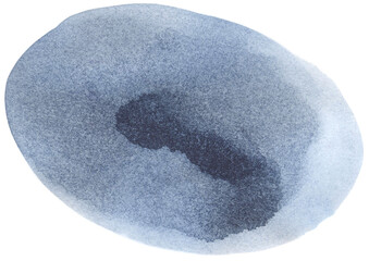 Watercolor blue abstract spot