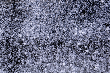 Hail balls in march, natural springtime weather, can cause damages