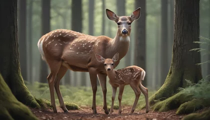 Foto op Canvas roe deer in the zoo © AI Stock