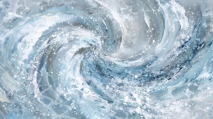 Closeup of swirling water in washing machine creating a whirlpool effect - obrazy, fototapety, plakaty