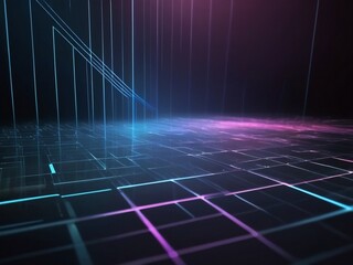 background with glowing lines, technology background.