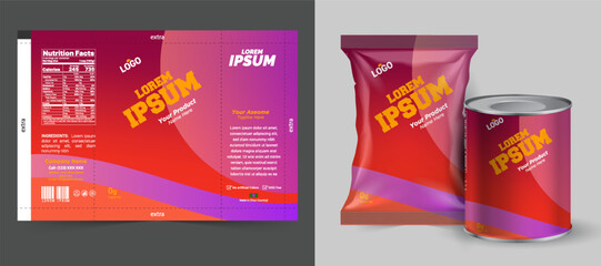 Potato chips package design, foil bags with the original file in 3d illustration. Chip's packaging ideas | chip packaging, packaging vector, eps