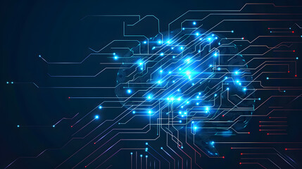 Obraz premium Digital Fractal Space Grid: A dynamic representation of technology and space, blending fractal patterns with digital elements to create a captivating backdrop
